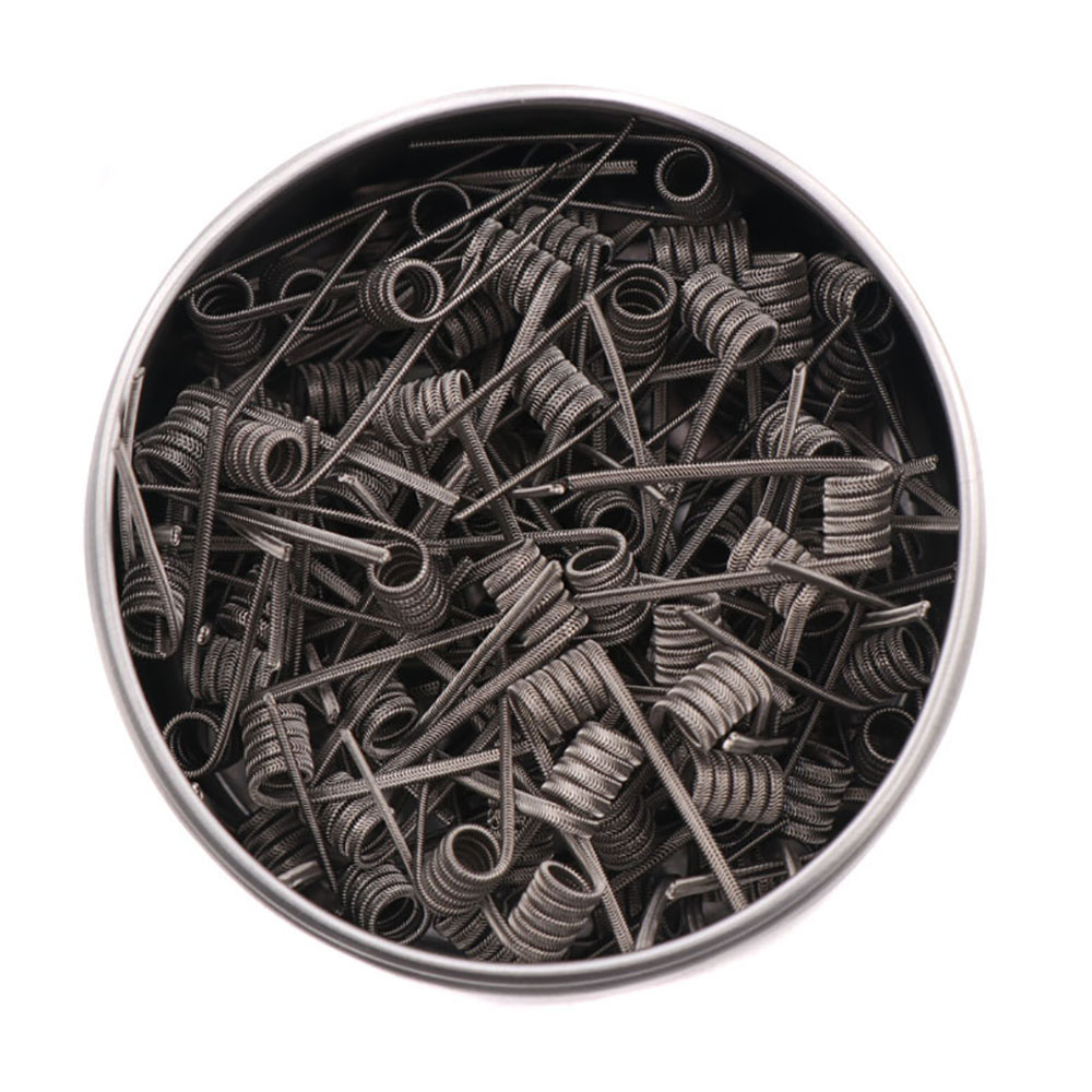 Clapton Wire Pre Built - 新しい XFKM 100 ピース/ボックス NI80/A1/SS316L エイリアン