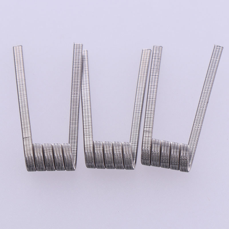 Clapton Wire Pre Built - XFKM 50/100 個高密度事前構築 NI80 既成溶融クラプトンコイル 3