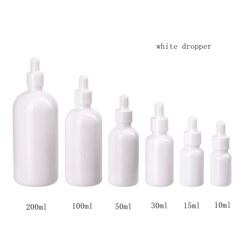 Juice Bottle Dropper - ポータブルポーセレンガラスピレーター,5〜100ml,白い磁器ボトル,空のスキンケア,エッセンシャルオイル,容器用
