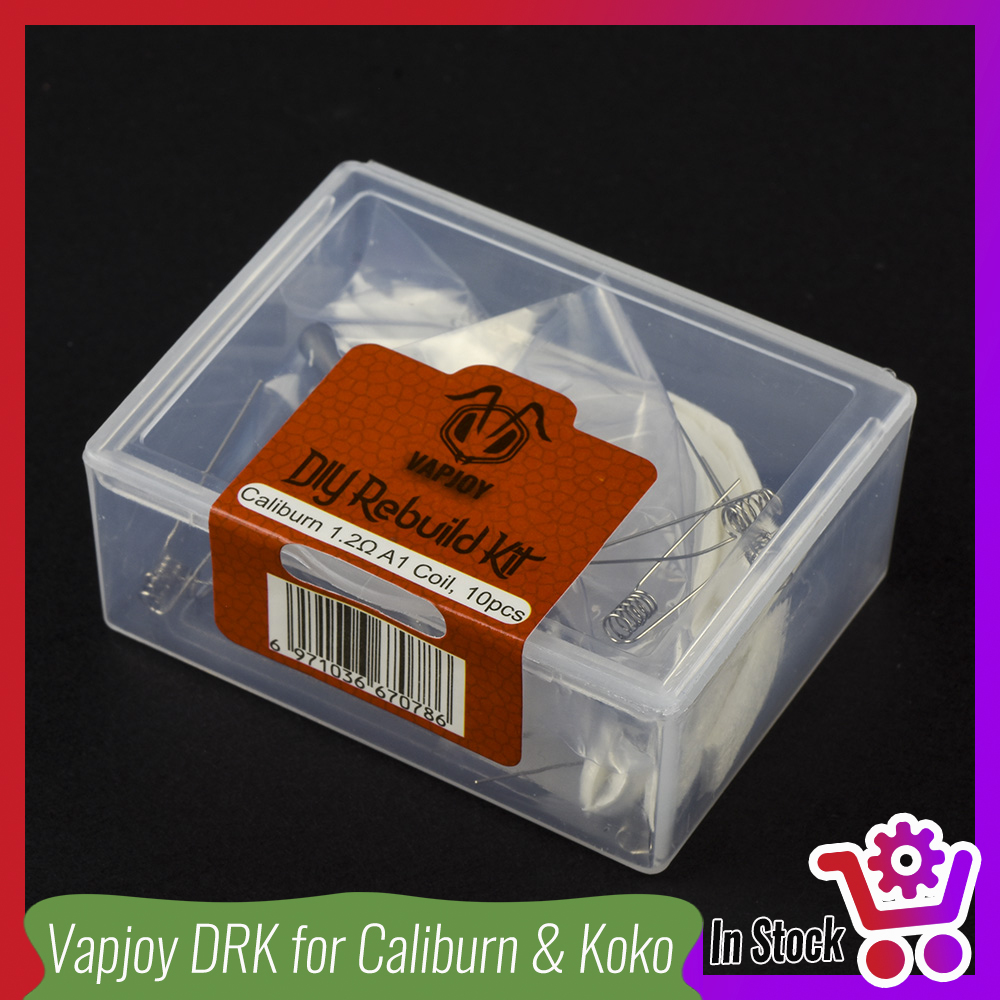 Vape Coil Replacement - オリジナルのvapjoydiyリビルドキット,caliburnkokoの交換用コイルヘッドポッドカートリッジ修理ツールvapeアクセサリー