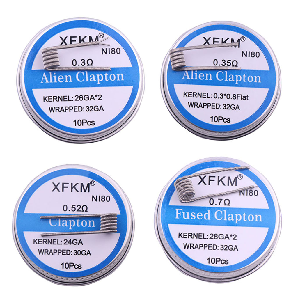 Clapton Wire Pre Built - 直径3mmの伸縮スティック,溶融,コイル状の緑色,耐熱性,80加熱ワイヤー,パーティーの好意
