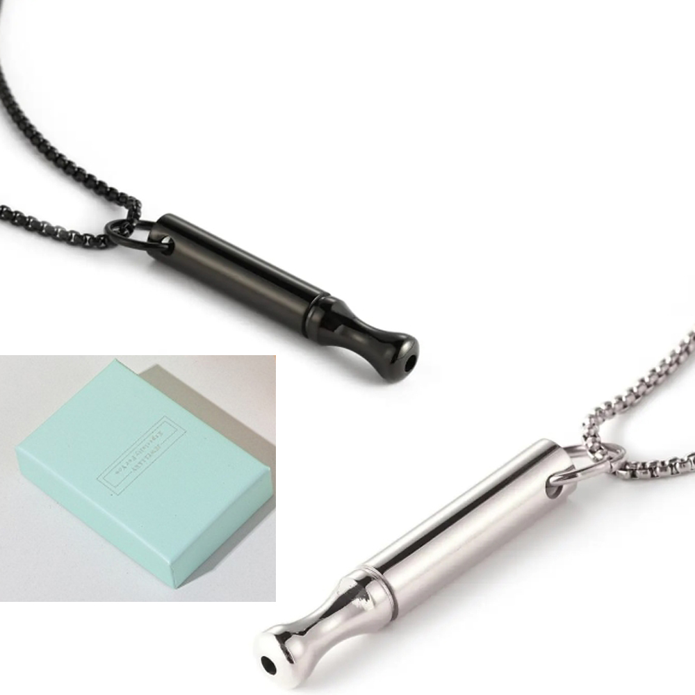 Vape Accessory - チタン鋼呼吸ネックレス 不安軽減 ブレスリンク 禁煙 ベイプネックレス イライラ解消ネックレス