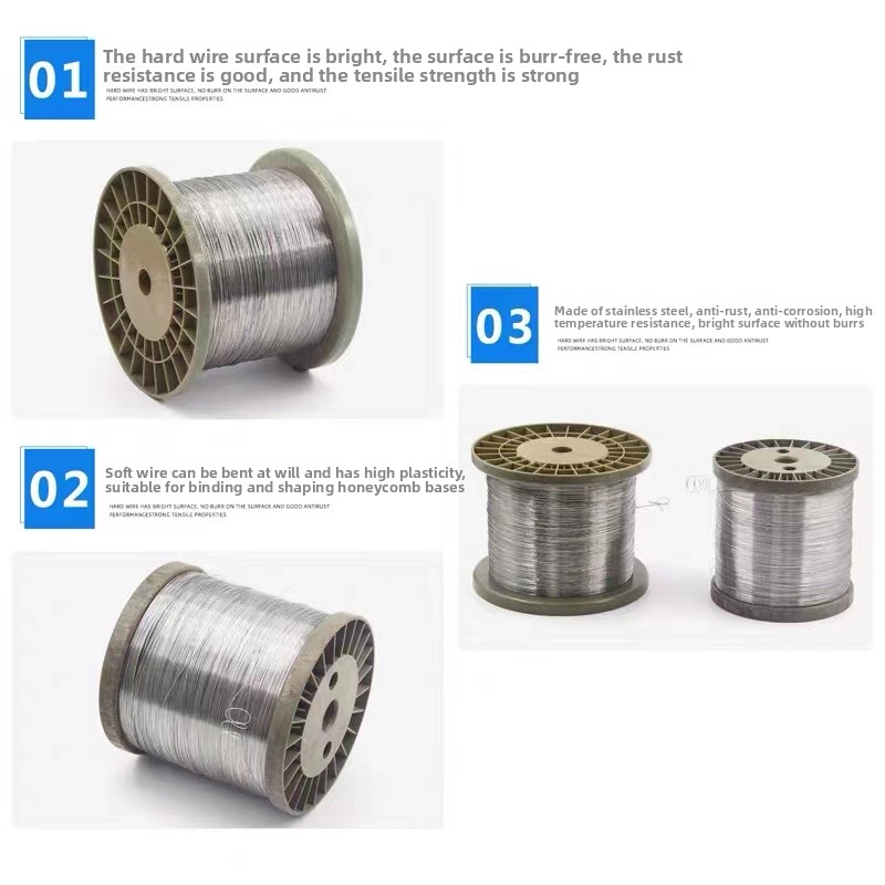 Stainless Wire Ss316 - 100m/ロット 0.1mm 0.2mm 0.3mm 0.4mm 0.5mm