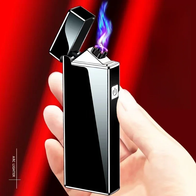 Accessories Experts Vape - 防風電子タバコライター,デュアルアークパルス,USB充電,アウトドアシガーライター,シガレットアクセサリー,メンズギフト,新品