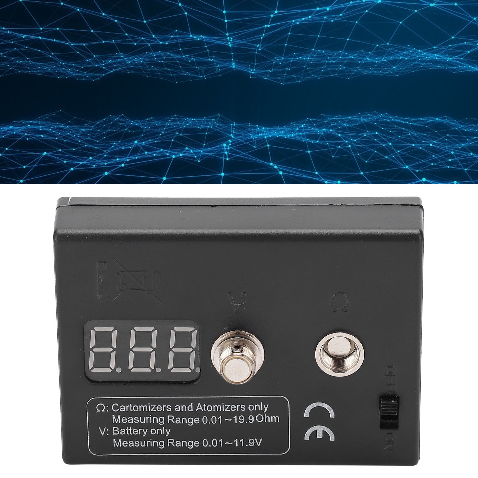 0.01-20Ω抵抗オームメーターコイルテスターアトマイザー - Ohm Meter Reader のレビューと価格