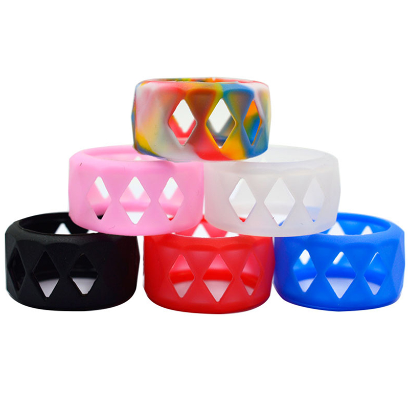 バブルガラス管保護カバーラップスリーブ滑り止め蒸気バンドリン - Vape Band Silicone のレビューと価格