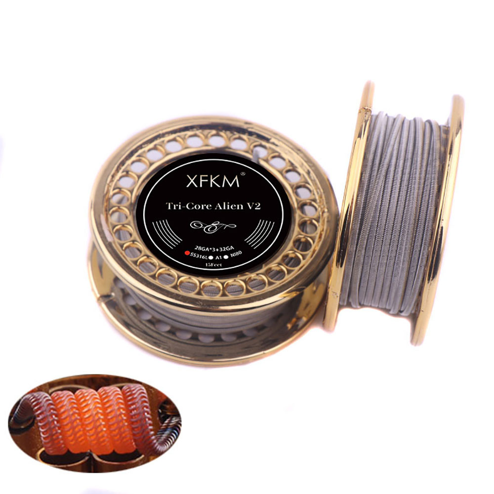 Xfkm 5メートル/ロールNI80/A1/SS316Lエイ - Clapton Wire Pre Built のレビューと価格