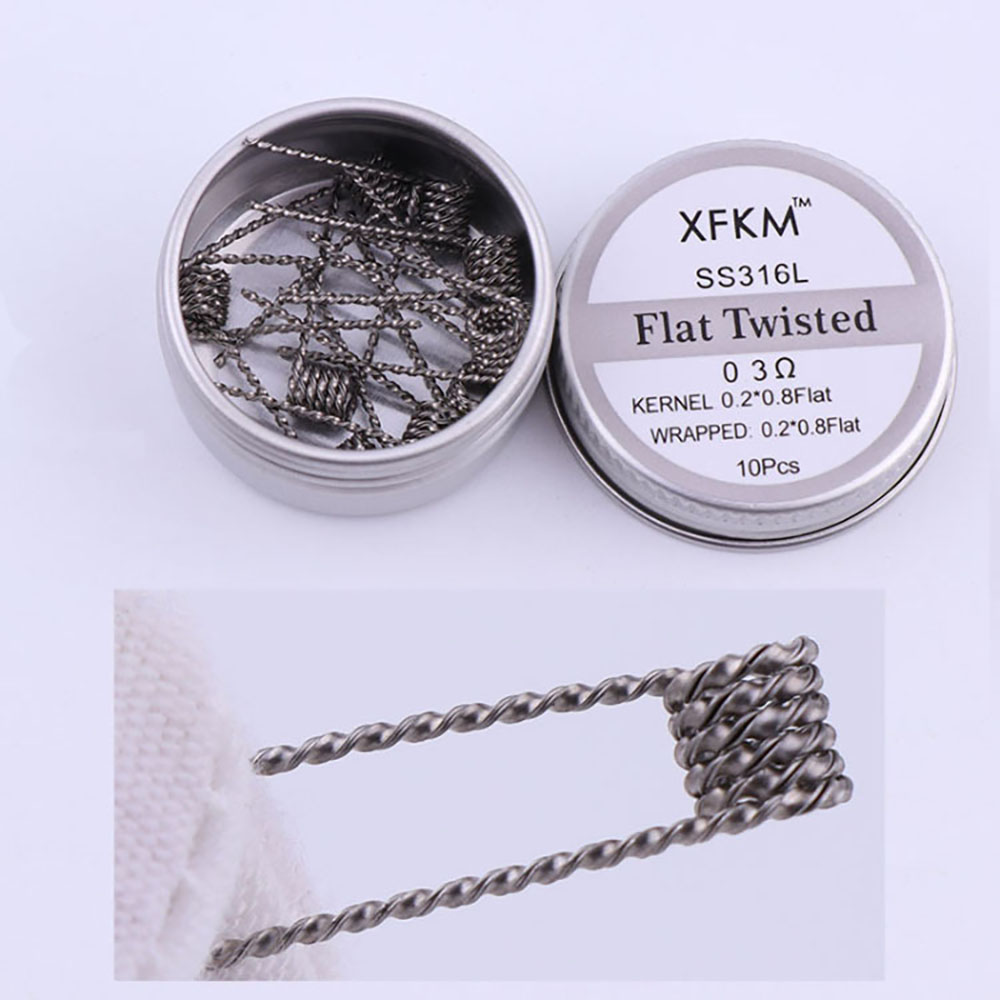 Ss316l-スパイラルチュパードプレッダーコイル,10ピー - Clapton Wire Pre Built のレビューと価格