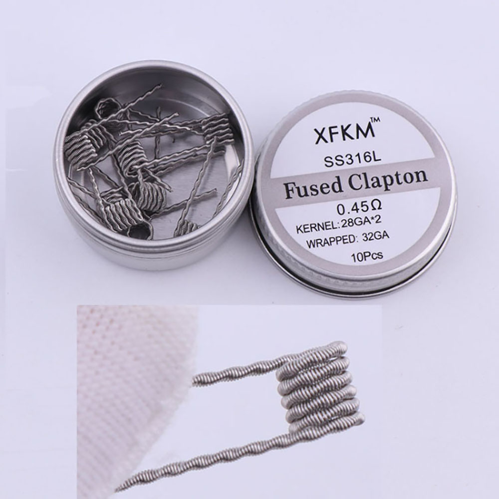 Ss316l-スパイラルチュパードプレッダーコイル,10ピー - Clapton Wire Pre Built のレビューと価格