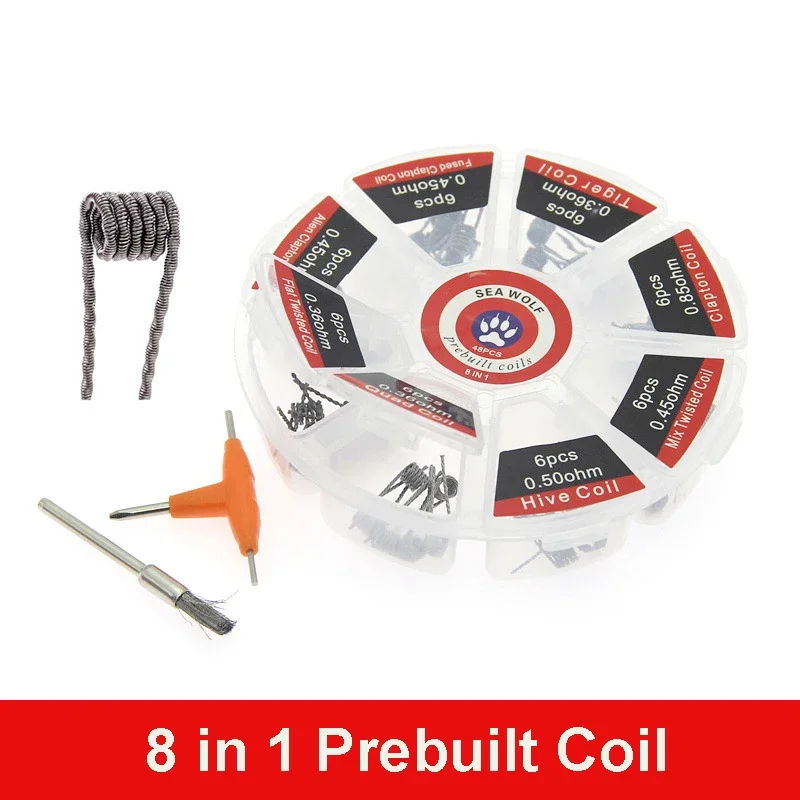プレビルドコイル 8種類 エイリアンクラプトン ハイブツイス - Clapton Wire Pre Built のレビューと価格