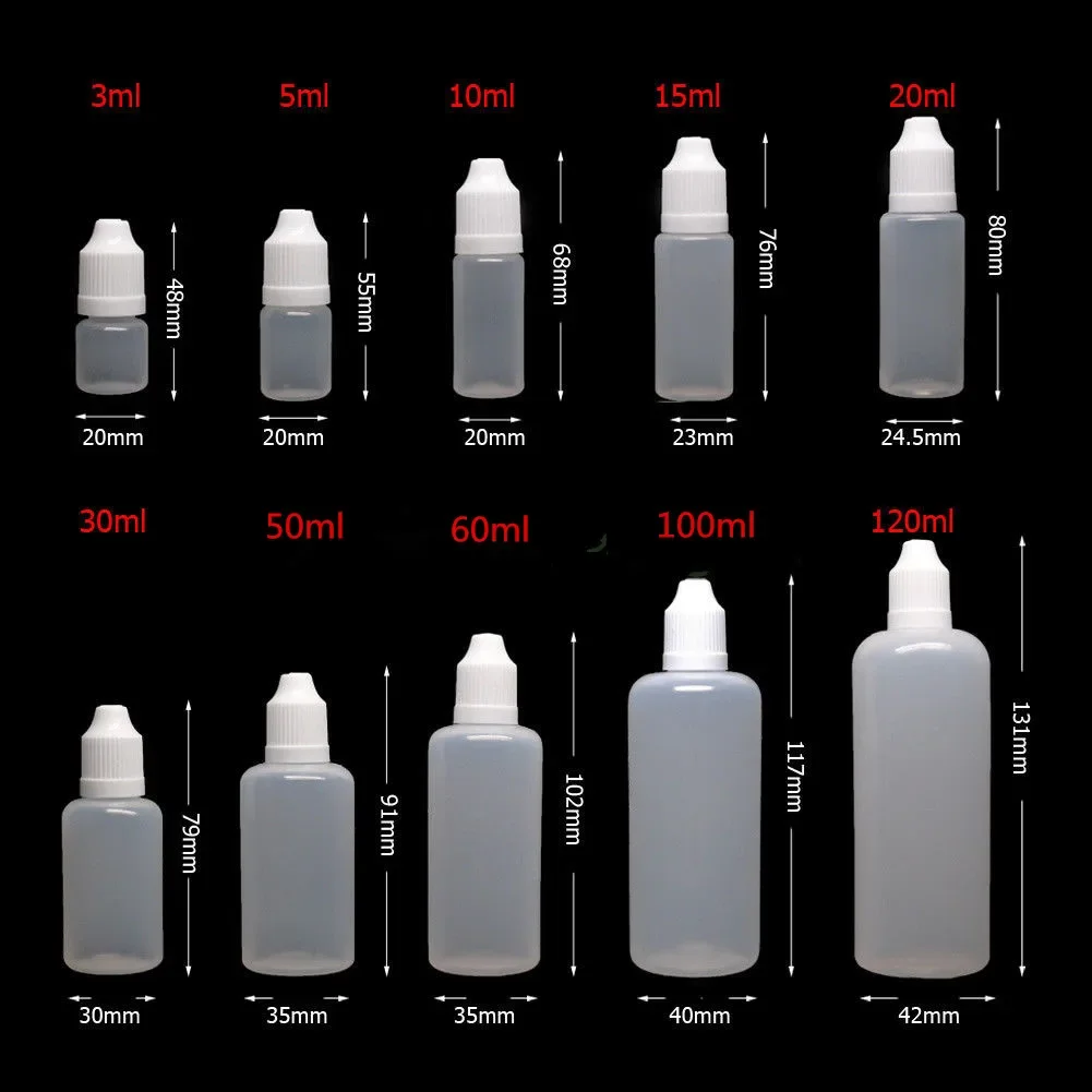 5 個 3/5/10/15/20/30/50/60/100/ - Juice Bottle Dropper のレビューと価格