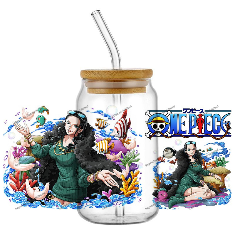 人気アニメワンピースファッション16オンスUV DTF 3D - Rdta Tank Glass のレビューと価格