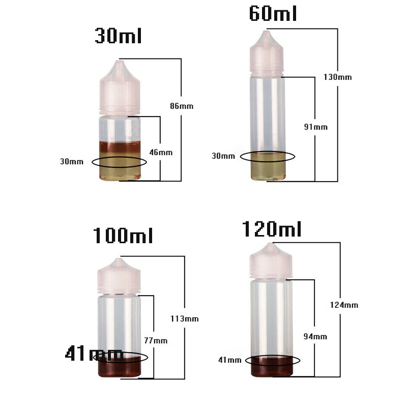 5個30ミリリットル/60ミリリットル/100ミリリットル/ - Juice Bottle Dropper のレビューと価格