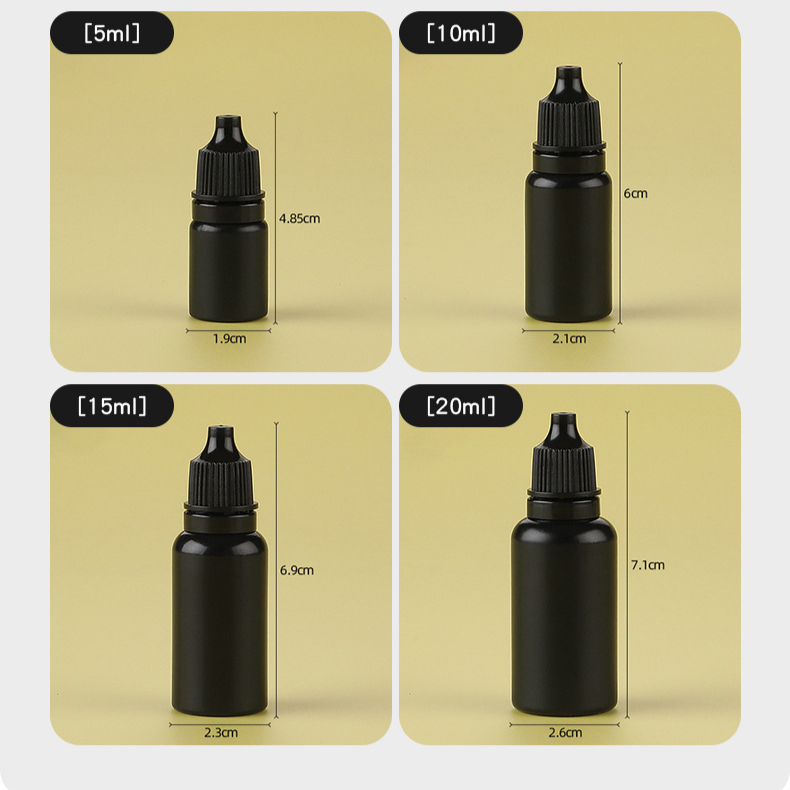 スクリューキャップ付きの黒いペットボトル,空,詰め替え可能, - Juice Bottle Dropper のレビューと価格