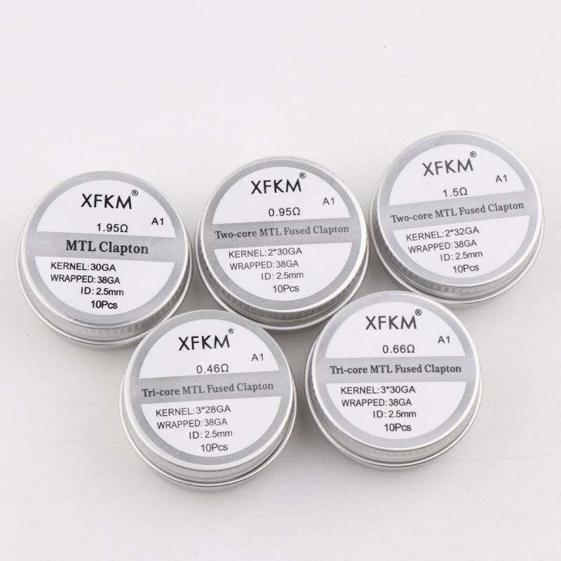 新しい XFKM 10 ピース/箱 NI80/A1/SS31 - Clapton Wire Pre Built のレビューと価格