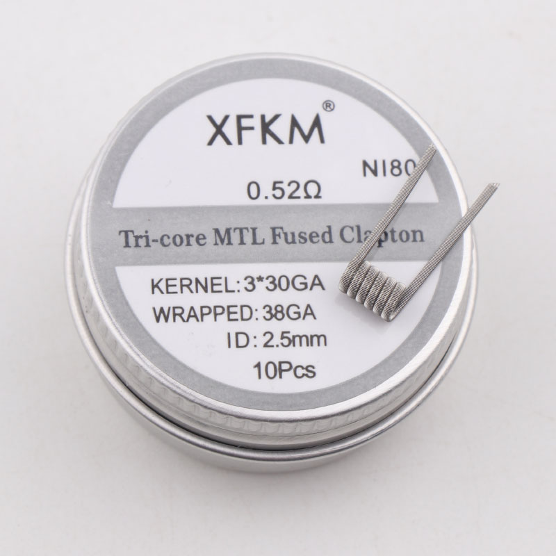 新しい XFKM 10 ピース/箱 NI80/A1/SS31 - Clapton Wire Pre Built のレビューと価格