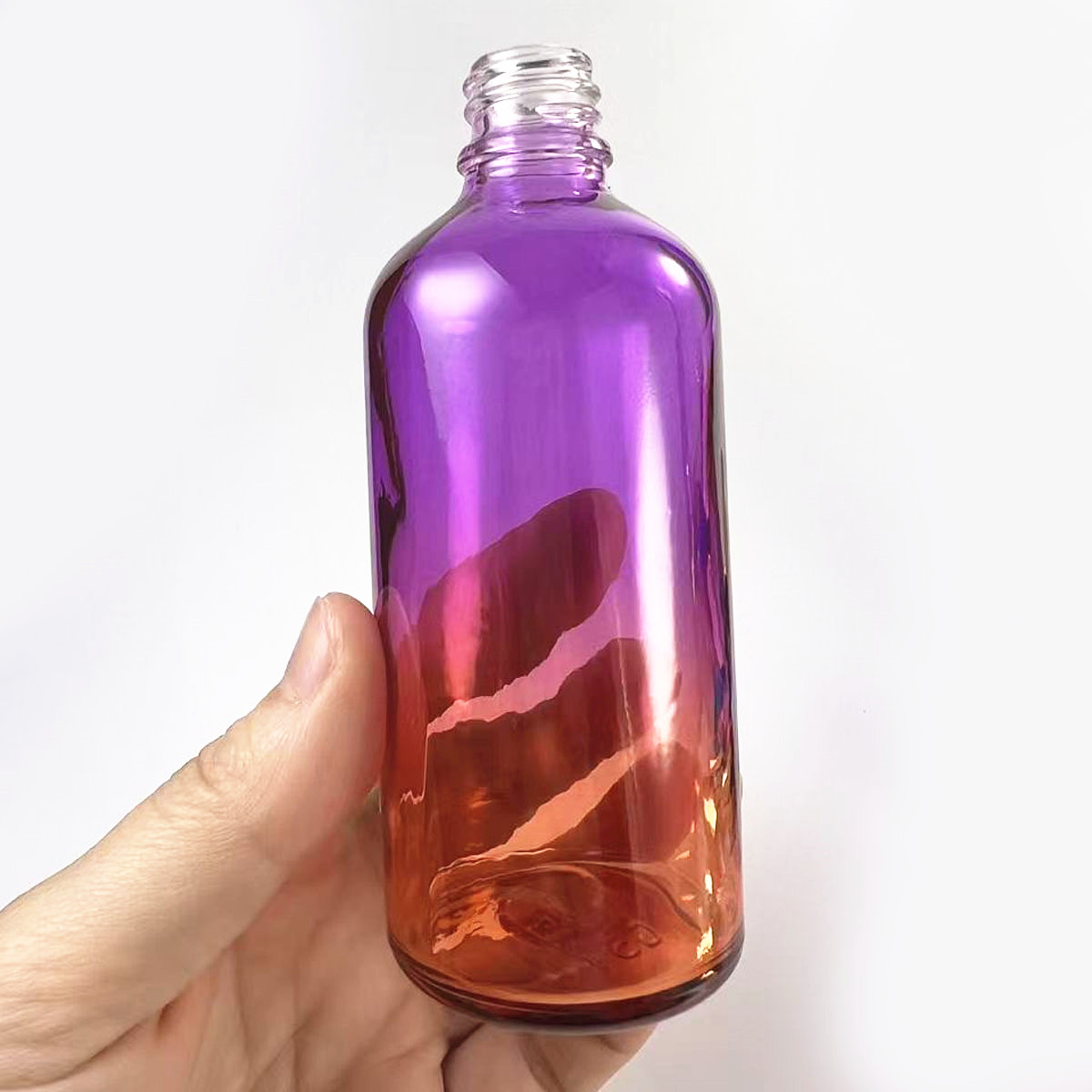 1X 3x 100ml グラデーションカラーガラスボトル、シ - Juice Bottle Dropper のレビューと価格