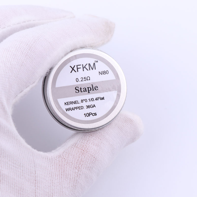 新しいxfkm,10ピース/箱n80,高密度コイル,rda  - Clapton Wire Pre Built のレビューと価格