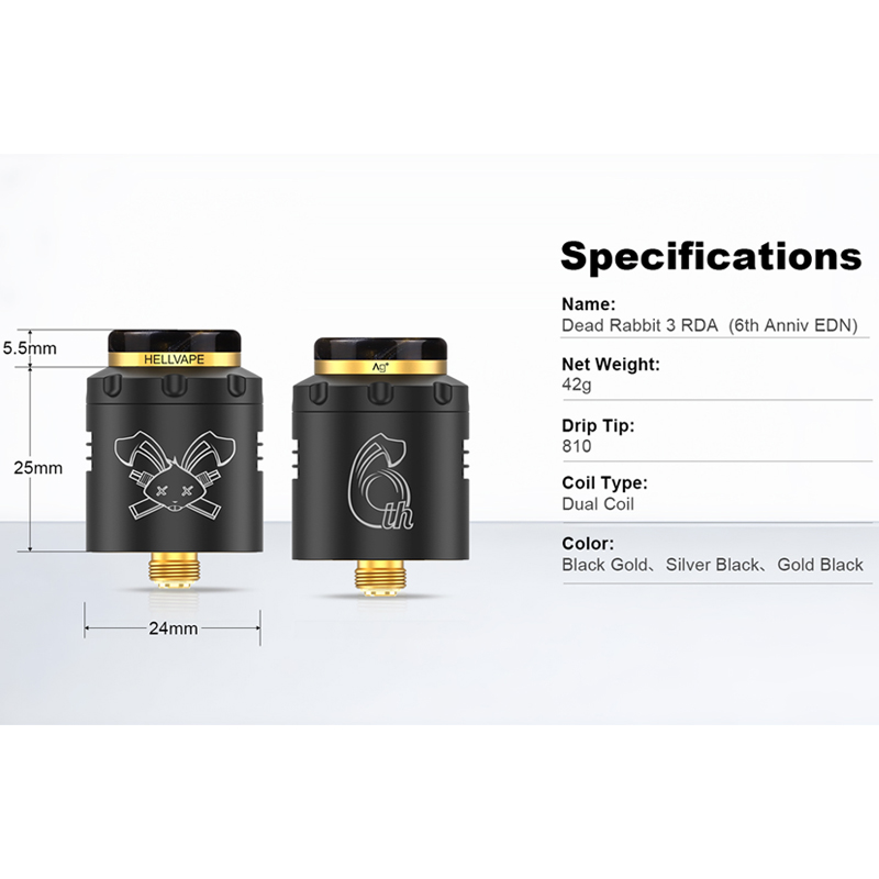 オリジナル Hellvape Dead Rabbit 3 R - Vape Coil Replacement のレビューと価格