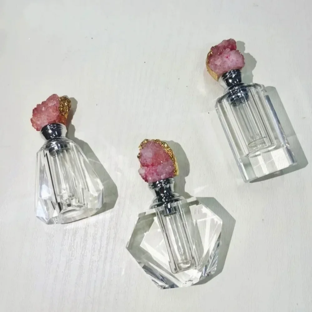 ヴィンテージピンククリスタルエッセンシャルオイルボトル,詰め - Juice Bottle Dropper のレビューと価格