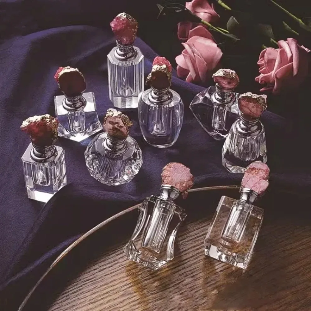 ヴィンテージピンククリスタルエッセンシャルオイルボトル,詰め - Juice Bottle Dropper のレビューと価格